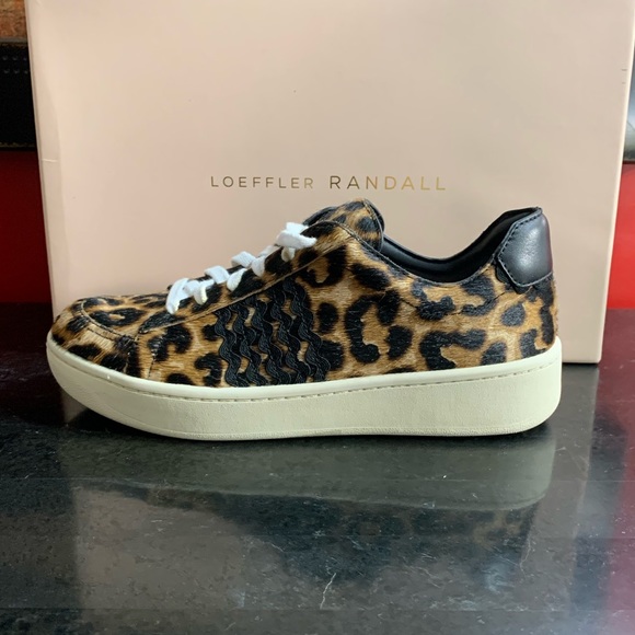 Loeffler Randall NIB! Leopard Sneakers $395 - Picture 3 of 16